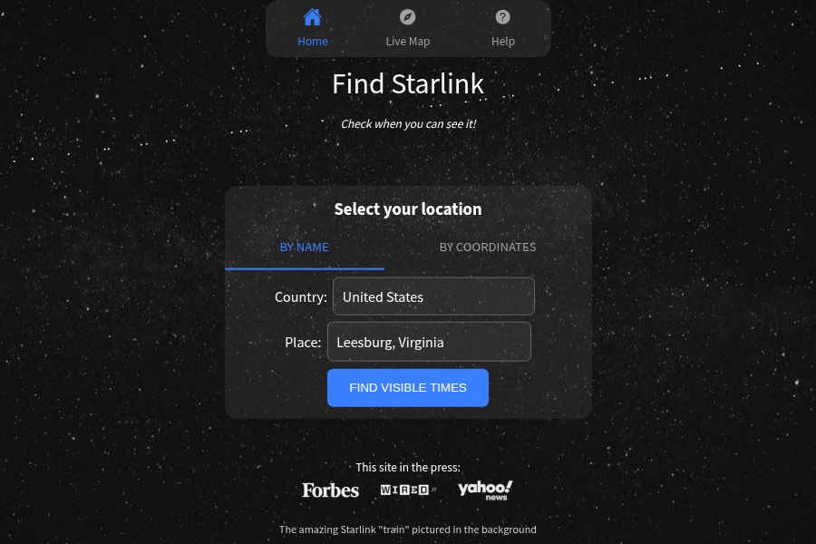FindStarlink - 实时追踪星链卫星过境时间与位置 截图