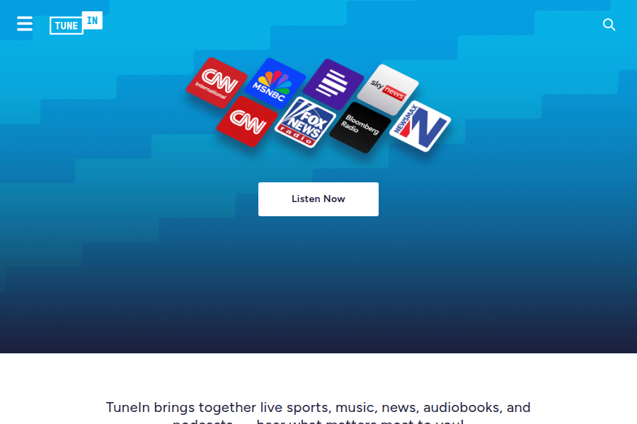 TuneIn - 全球广播电台与播客平台 截图
