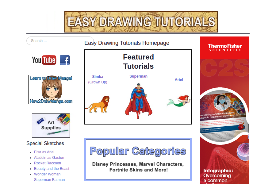Easy Drawing Tutorials - 简单绘画教程 截图